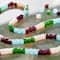 12 Pack: Purple, Green & Blue Glass Cube Beads, 3mm by Bead Landing™